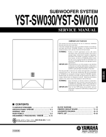 Yamaha YSTSW-030-Service-Manual